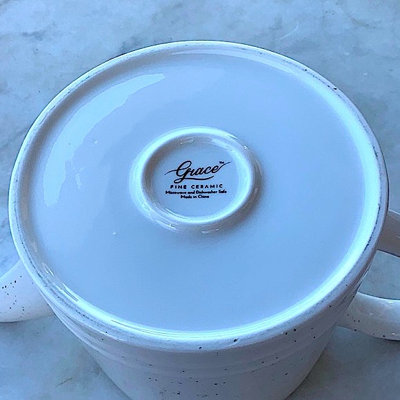 GRACE FINE CERAMIC TEAWARE TEAPOT & LID BLACK SPECKLE FARM COW - Picture 9 of 10